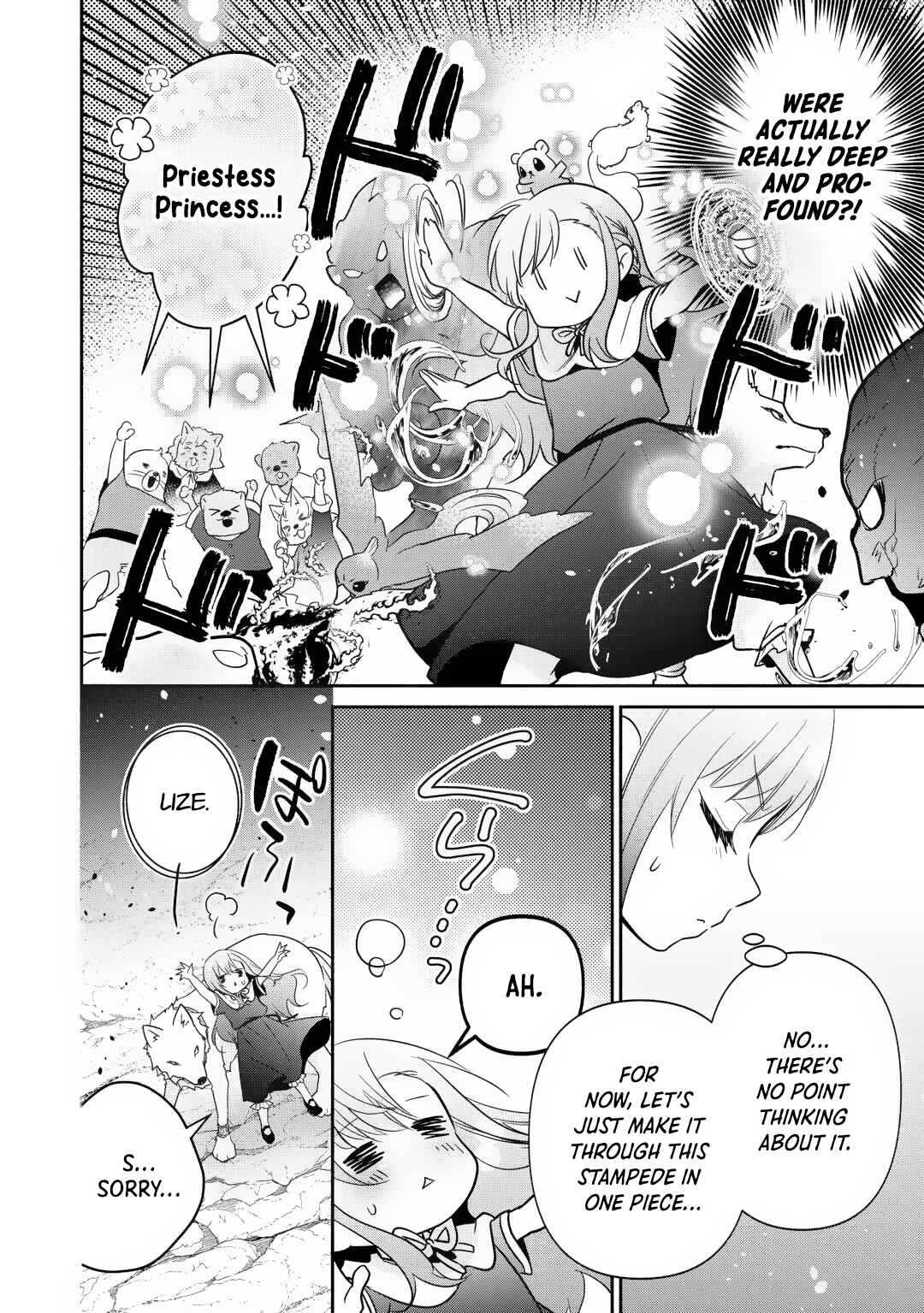 Tensei Youjo.: Shinjuu to Ouji to, Saikyou no Oji-san Youhei-dan no Naka de Ikiru Chapter 21 - Page 15
