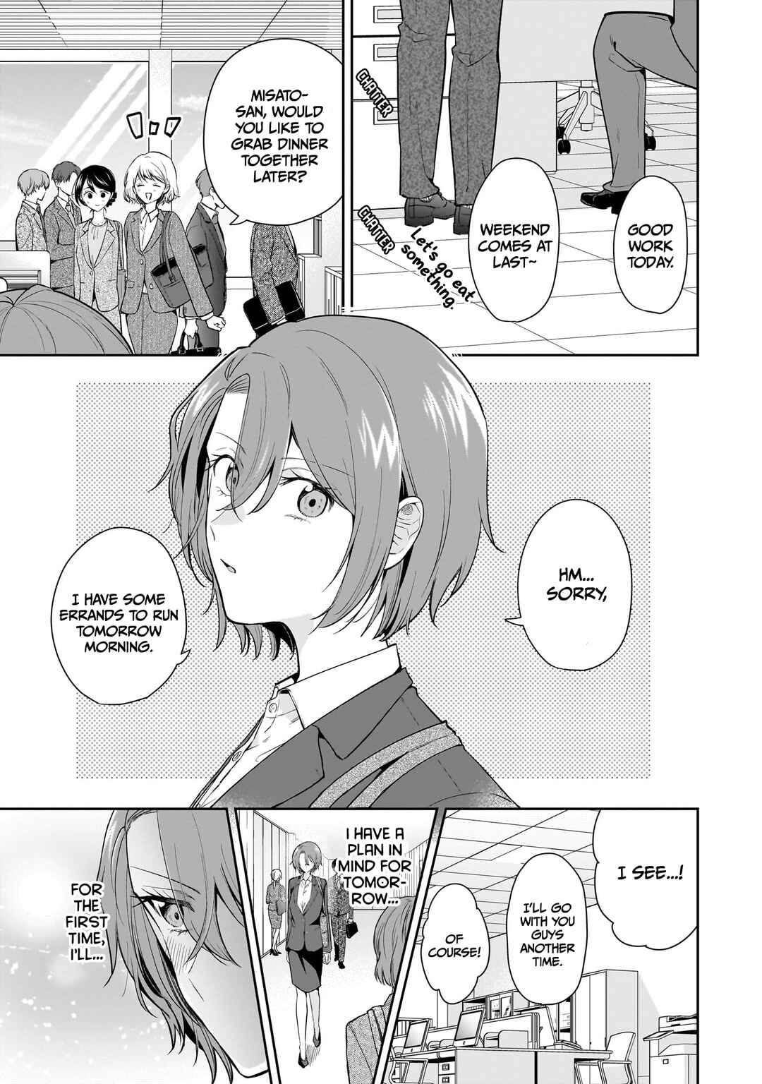 Misato-san wa Amasugi Joushi ni Chotto Kibishii Chapter 11 - Page 1