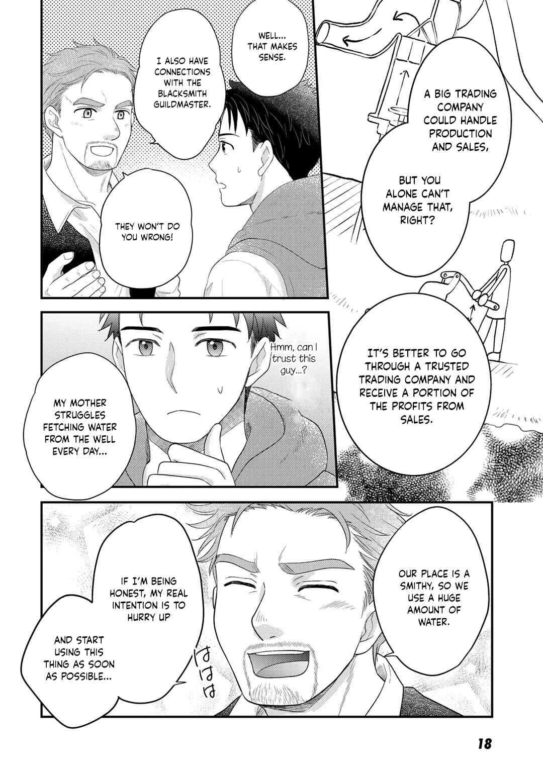 Isekai ni Kita Mitai dakedo Dou Sureba Yoi no Darou: Shachiku SE no My Pace Boukenki Chapter 13 - Page 21