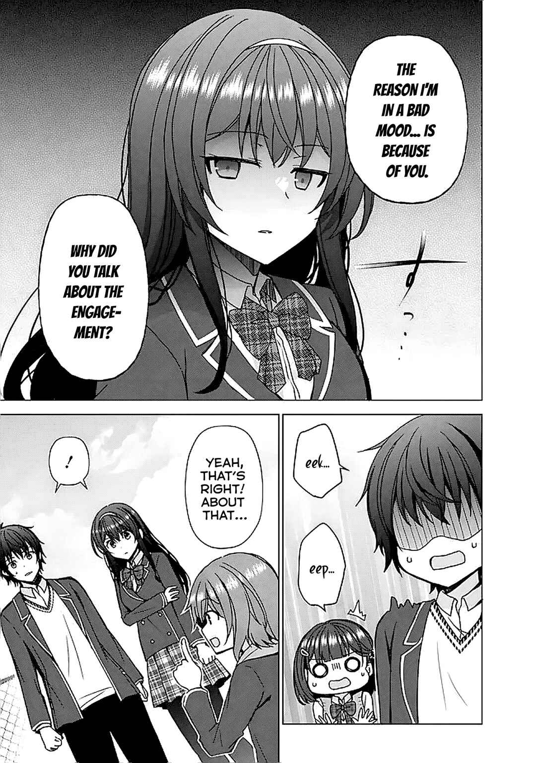 Iinazuke ga Dekita to Omottara, Sono Iinazuke ga Gakkou de Yuumei na "Akuyaku Reijou" Dattan dakedo, Dou Sureba Ii? Chapter 6.1 - Page 5