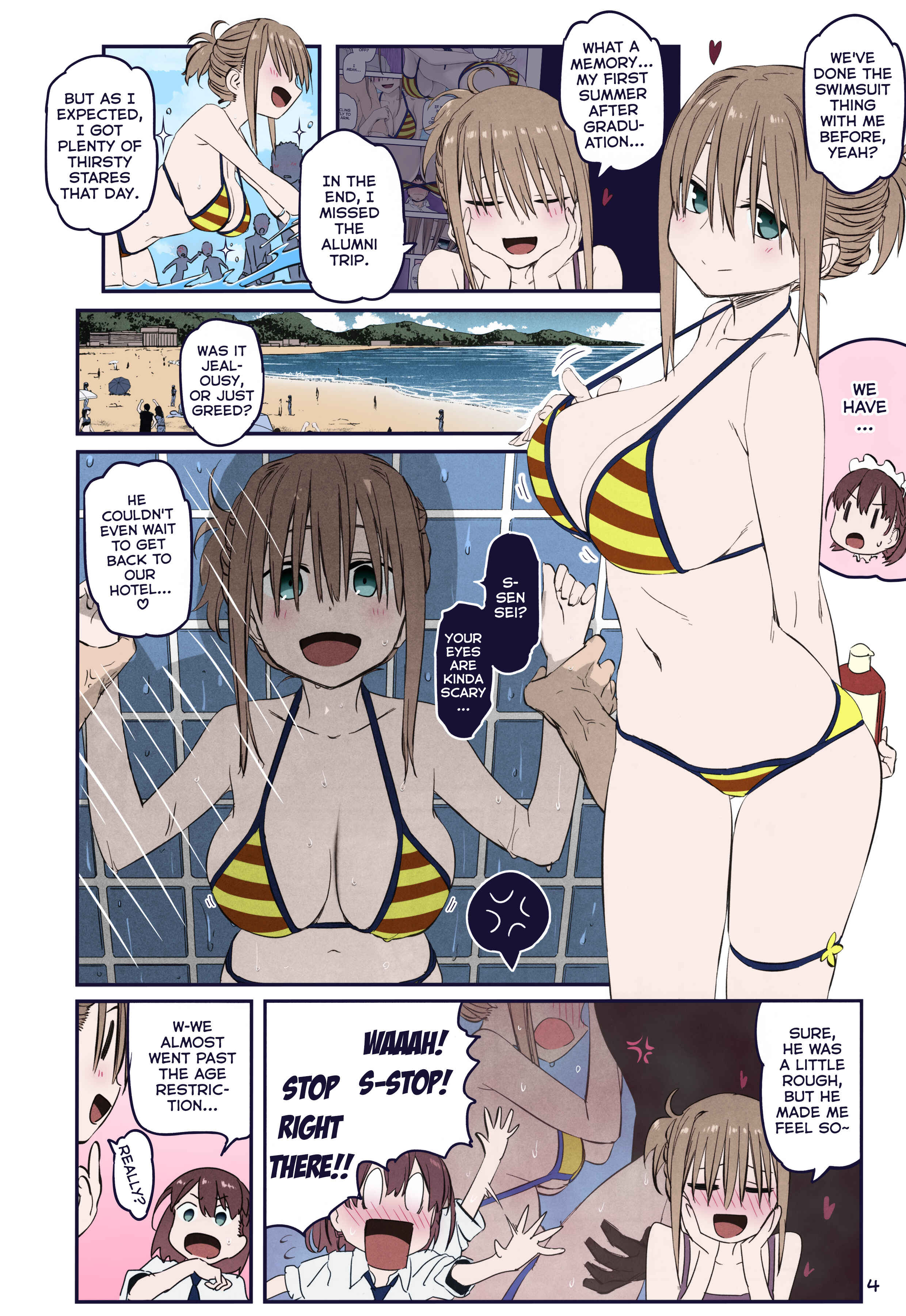 Getsuyoubi no Tawawa (Twitter Webcomic) (Fan Colored) Chapter 27 - Page 4