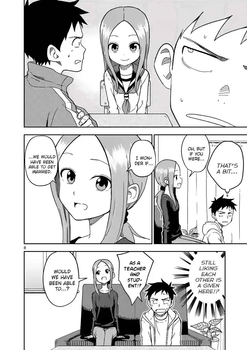 Karakai Jouzu no (Moto) Takagi-san Chapter 168 - Page 8