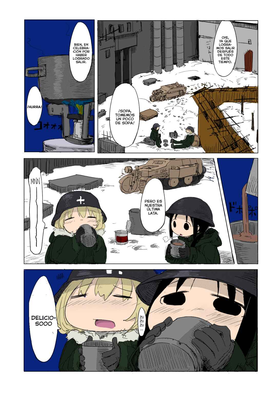 Shoujo Shuumatsu Ryokou (Fan Colored) Chapter 1 - Page 17