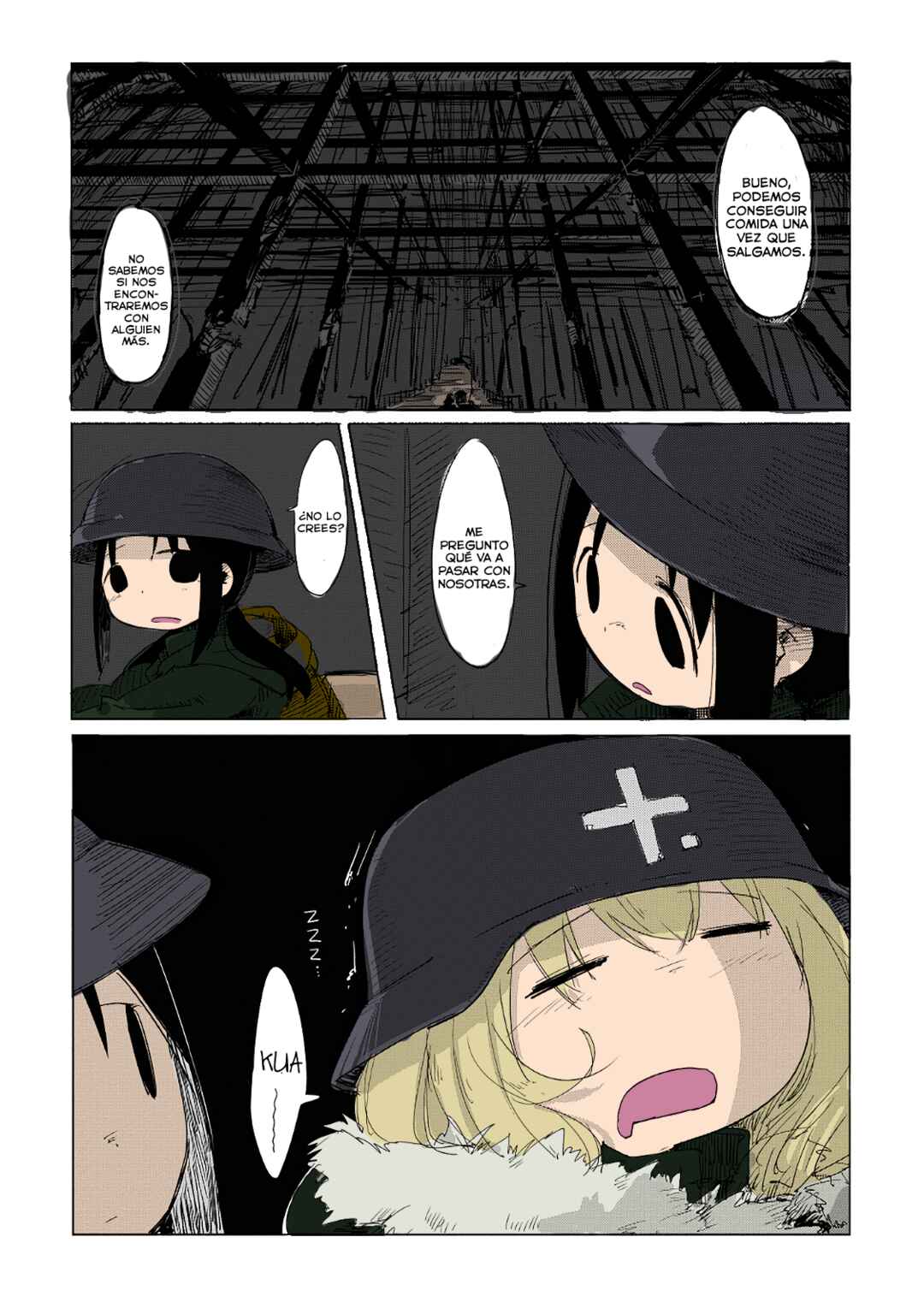 Shoujo Shuumatsu Ryokou (Fan Colored) Chapter 1 - Page 7