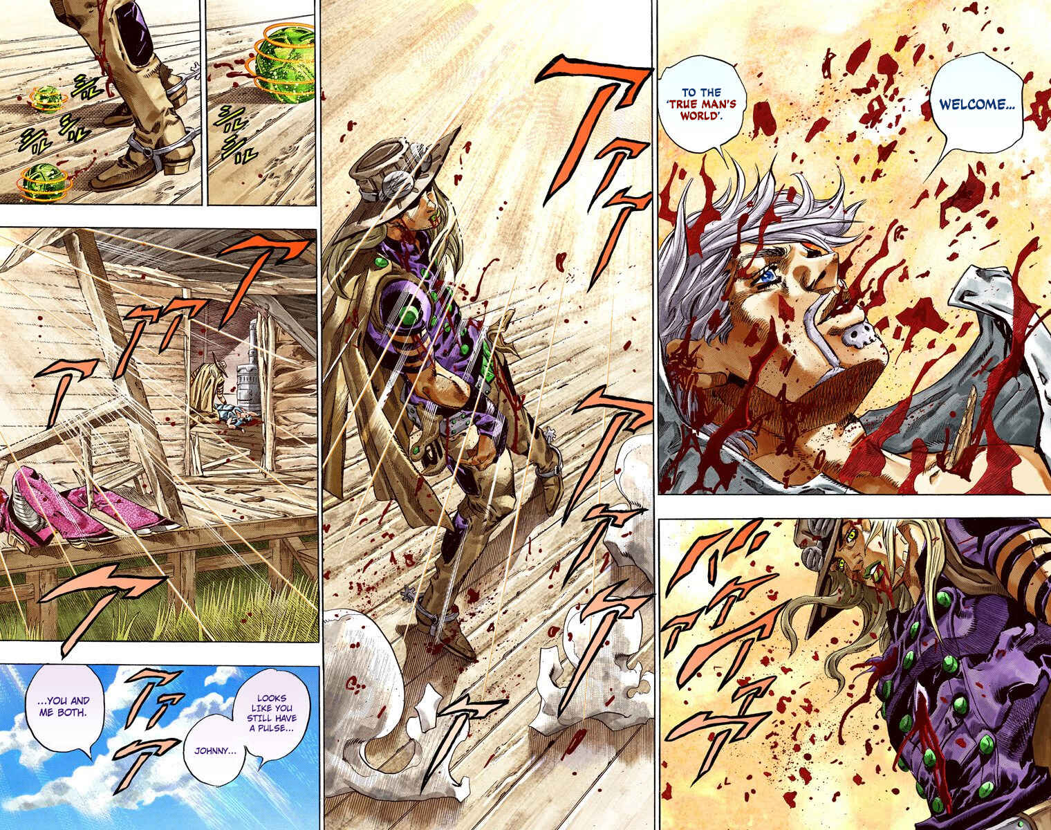 JoJo no Kimyou na Bouken: Part 7 - Steel Ball Run Color-ban Chapter 35 - Page 44