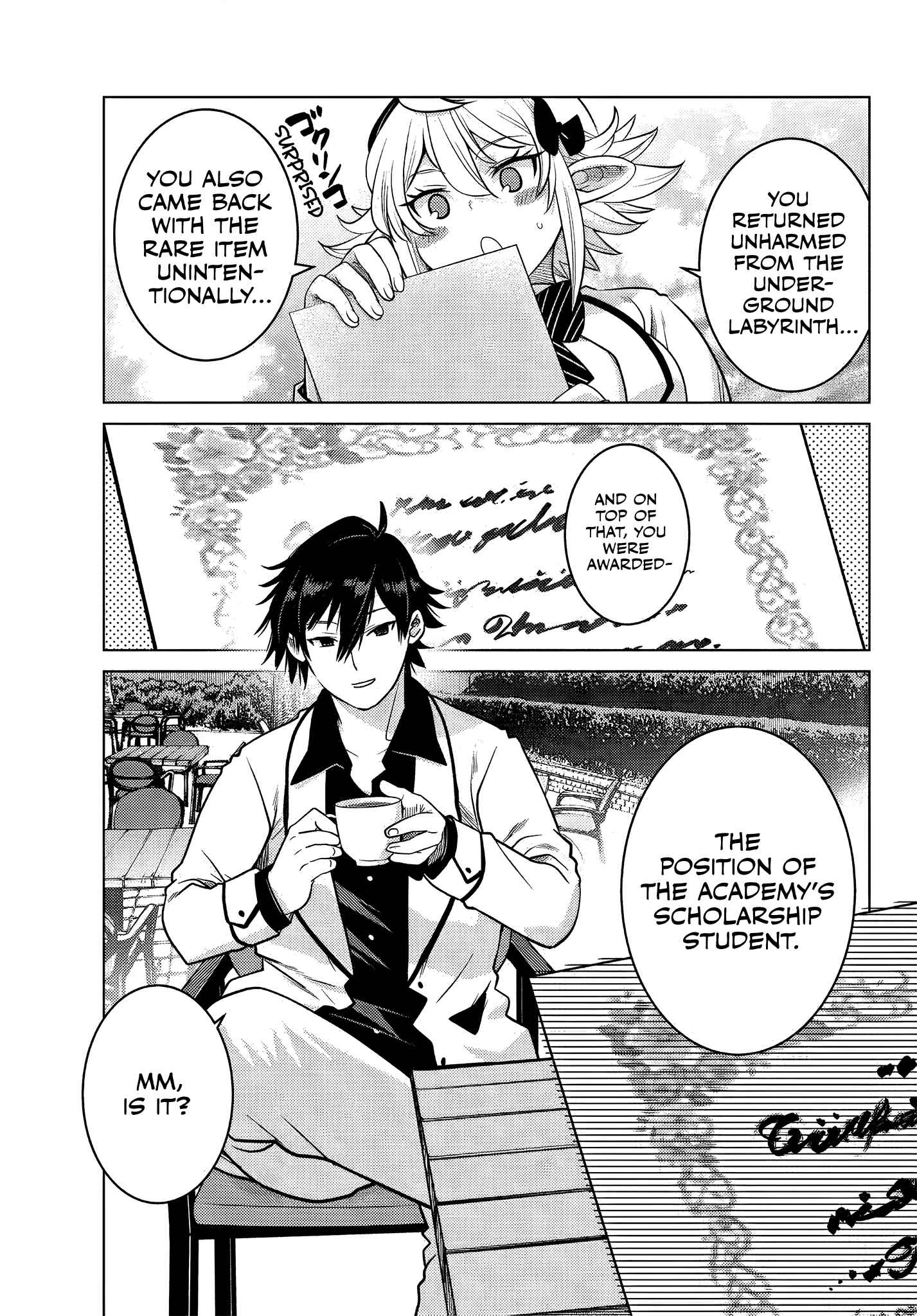 Ochikobore Datta Ani ga Jitsuha Saikyou ~Shijou Saikyou no Yuusha wa Tensei-shi, Gakuen de Mujikaku ni Musou Suru~ Chapter 6.3 - Page 3