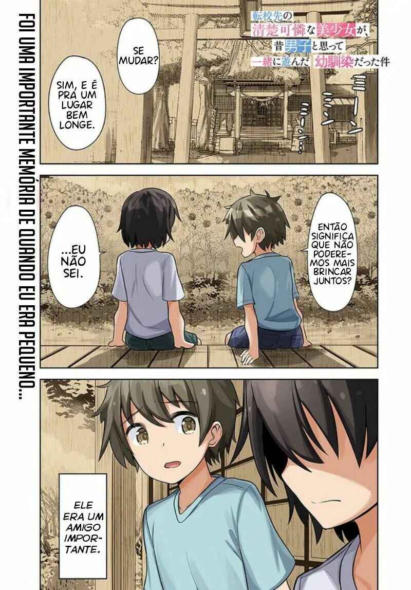 Tenkousaki no Seiso Karen na Bishoujo ga, Mukashi Danshi to Omotte Issho ni Asonda Osananajimi datta Ken Chapter 1 - Page 2