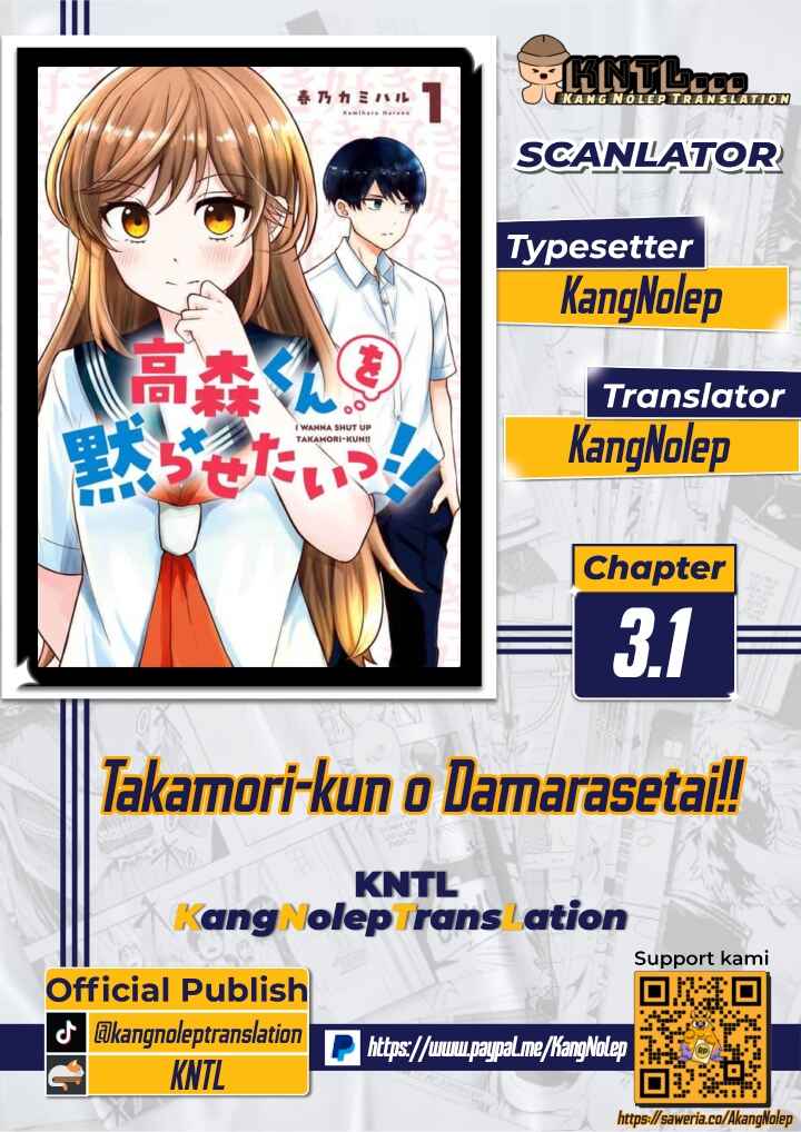Takamori-kun wo Damarasetai!! Chapter 3.1 - Page 1