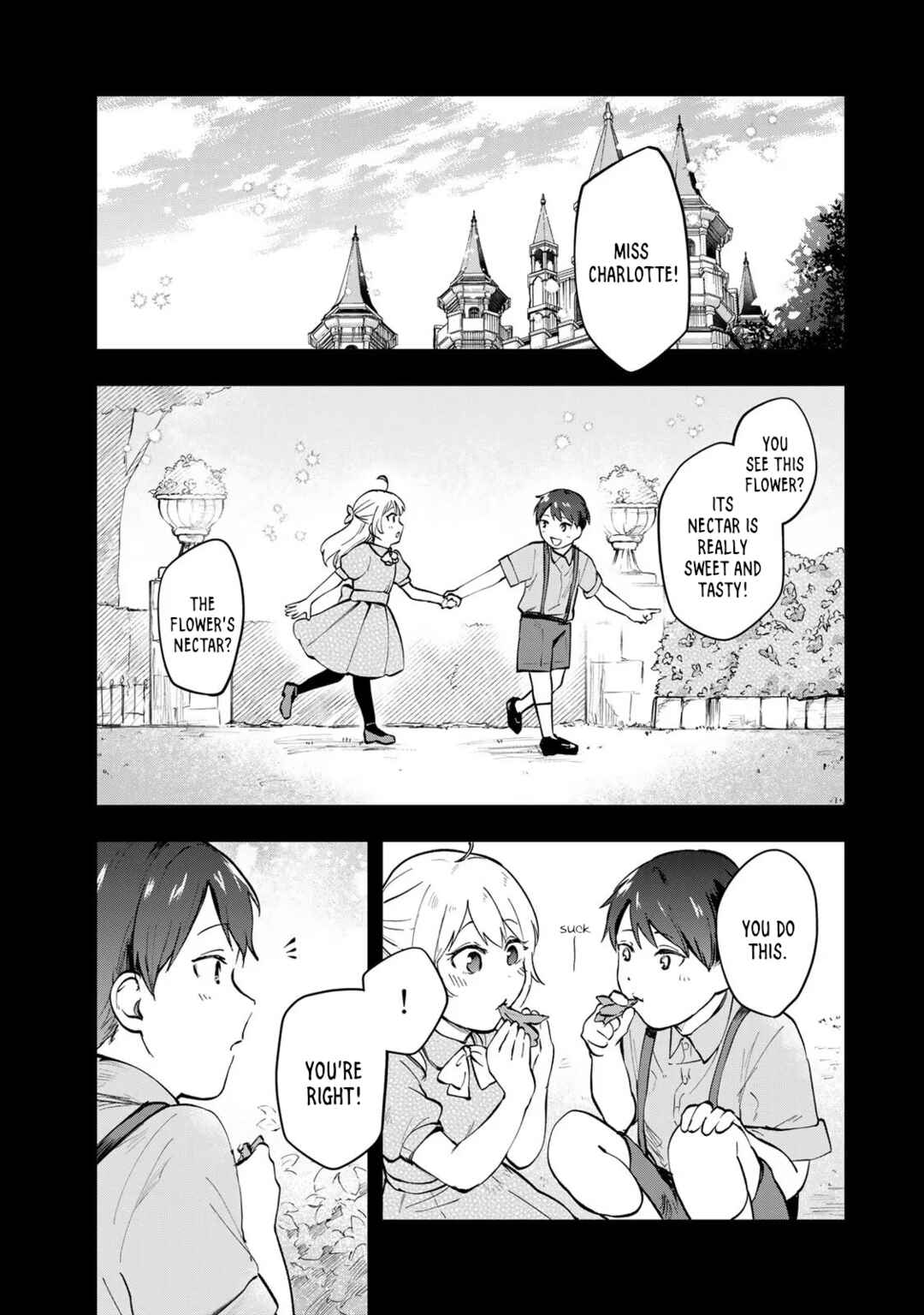 [Pakupaku desu wa] Tsuihou Sareta Ojou-sama no "Monster wo Taberu Hodo Tsuyoku Naru" Skill wa, 1-shoku de 1 Level Up Suru Zendai Mimon no Saikyou Skill deshita. 3-nichi de Jinrui Saikyou ni Narimashita wa! Chapter 5 - Page 1