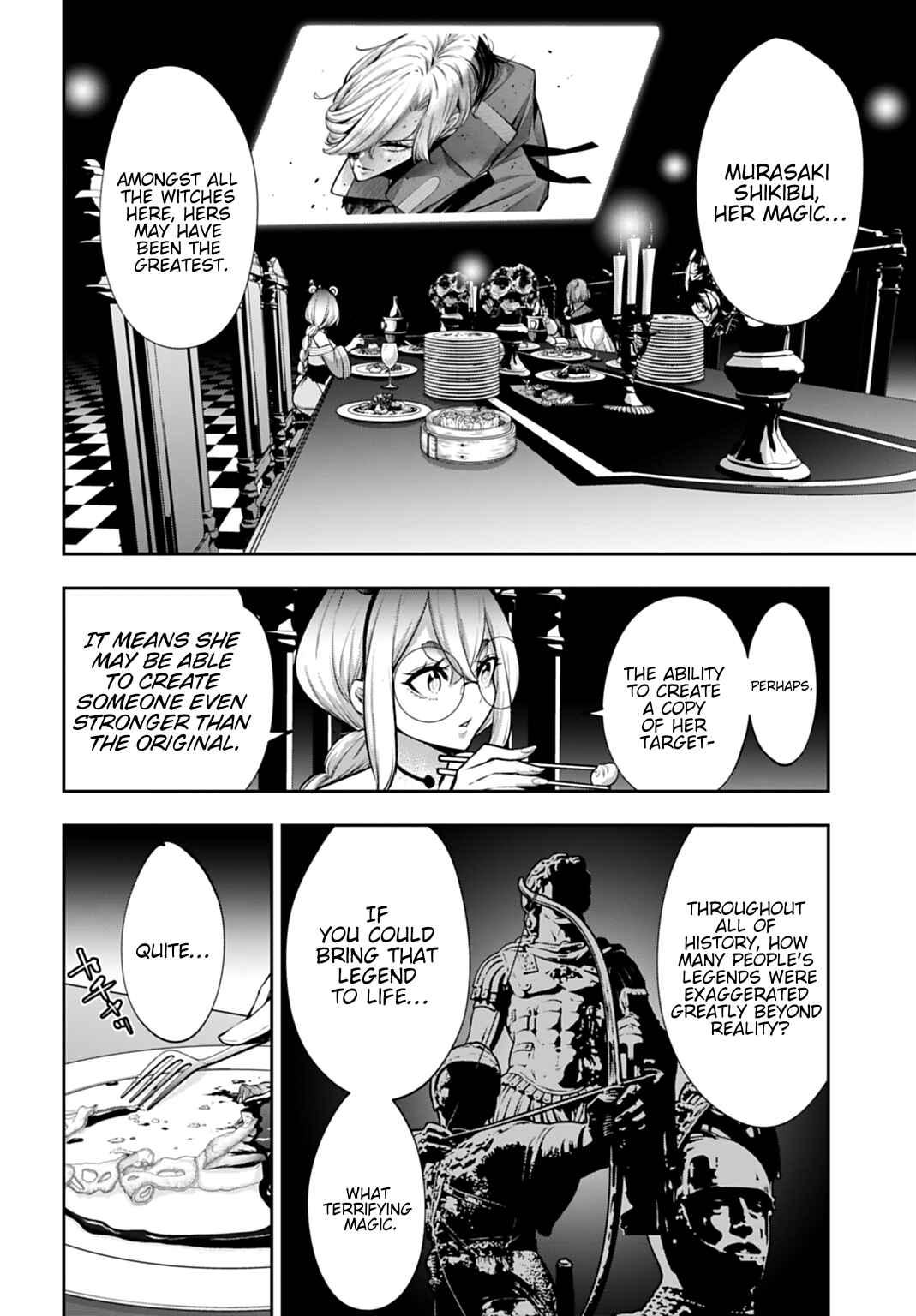 Majo Taisen - 32-nin no Isai no Majo wa Koroshiau Chapter 63 - Page 10
