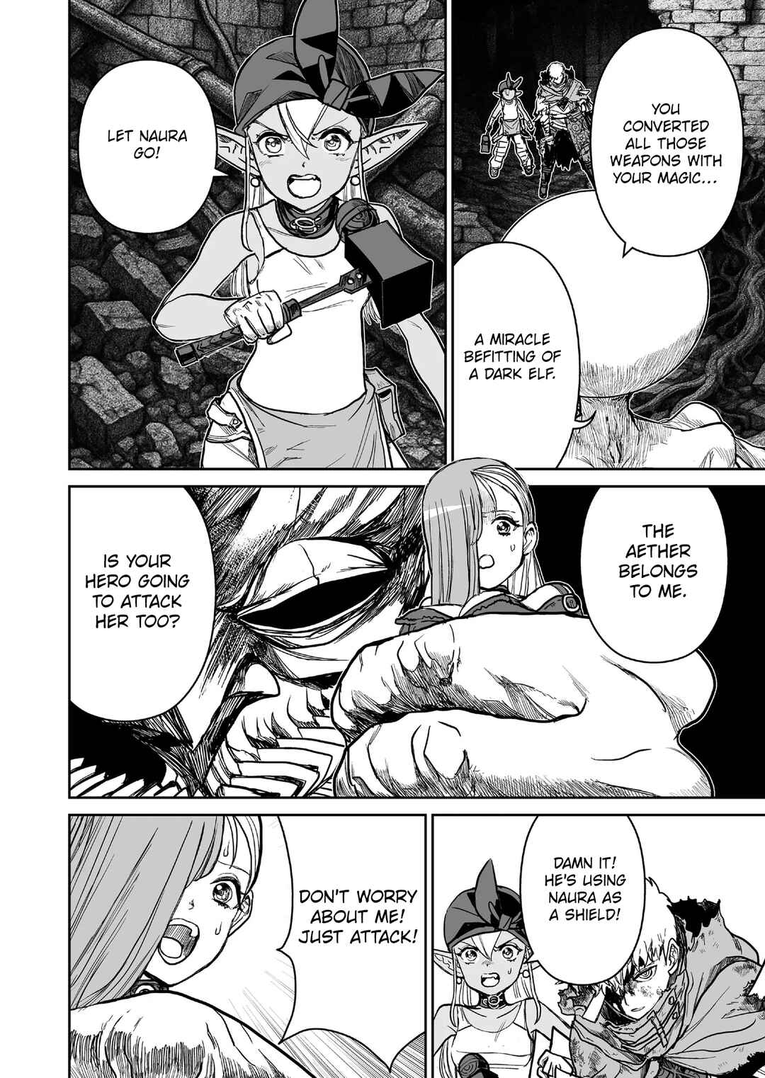 Abandoned: Tsuyosugite Buki ga Kowareru Yuusha to Buki Shokunin no Elf Chapter 13 - Page 2