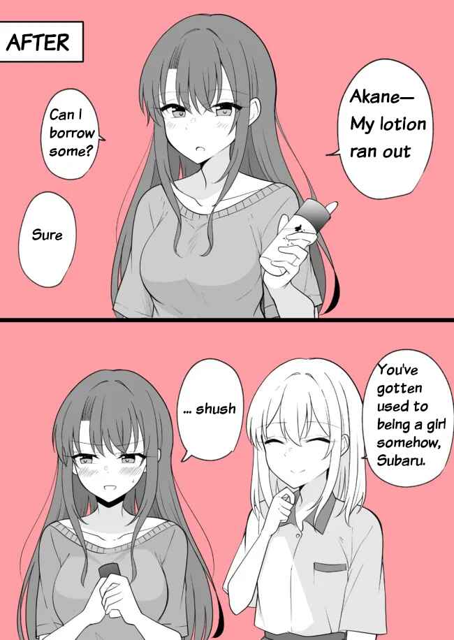 Aru Hi Kareshi ga Onnanoko ni Natteshimata Couple no Nichijou Chapter 13 - Page 2