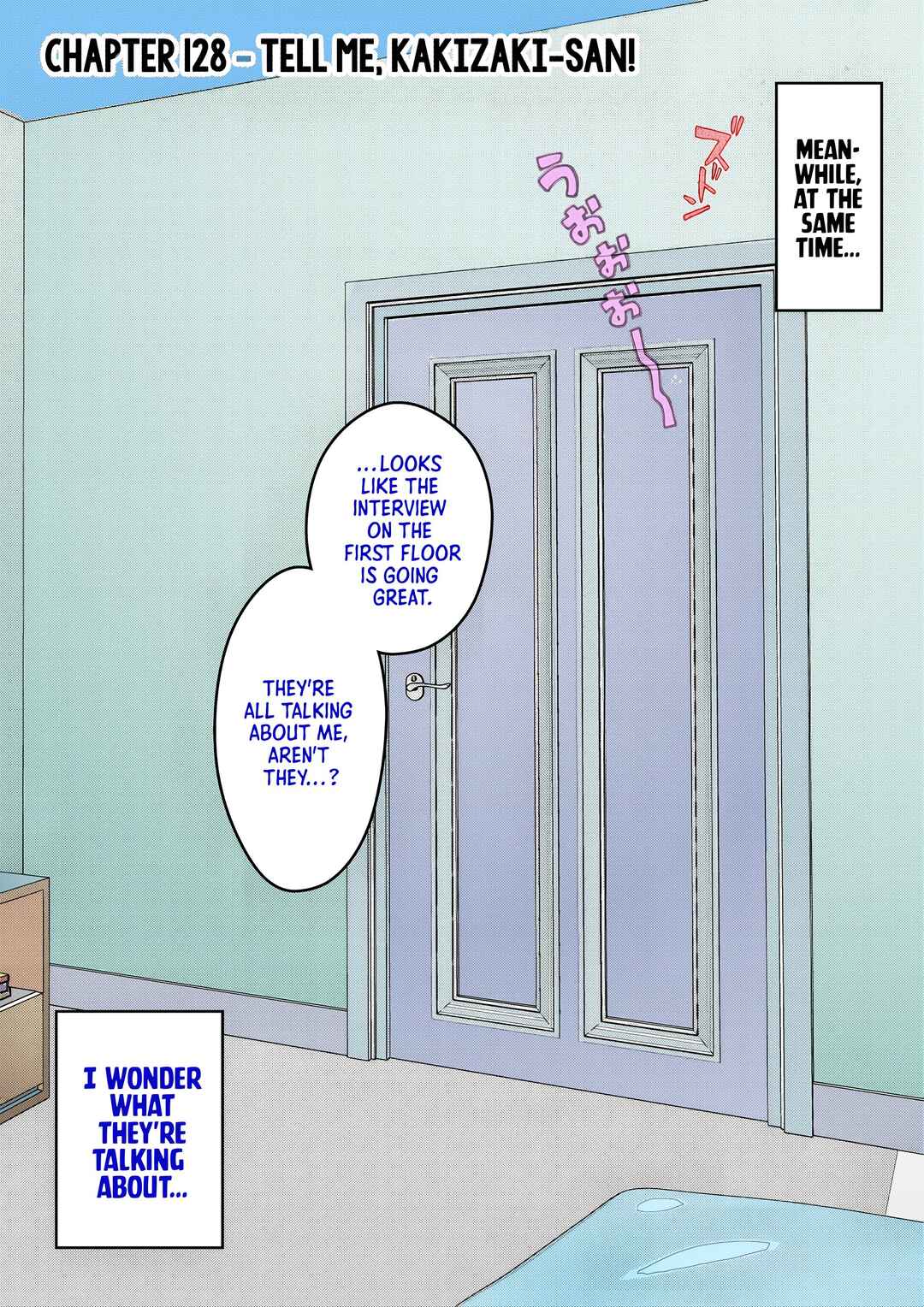 Danjo-hi 1:39 no Heikou Sekai wa Omoi no Hoka Futsuu (Fan Colored) Chapter 128 - Page 1