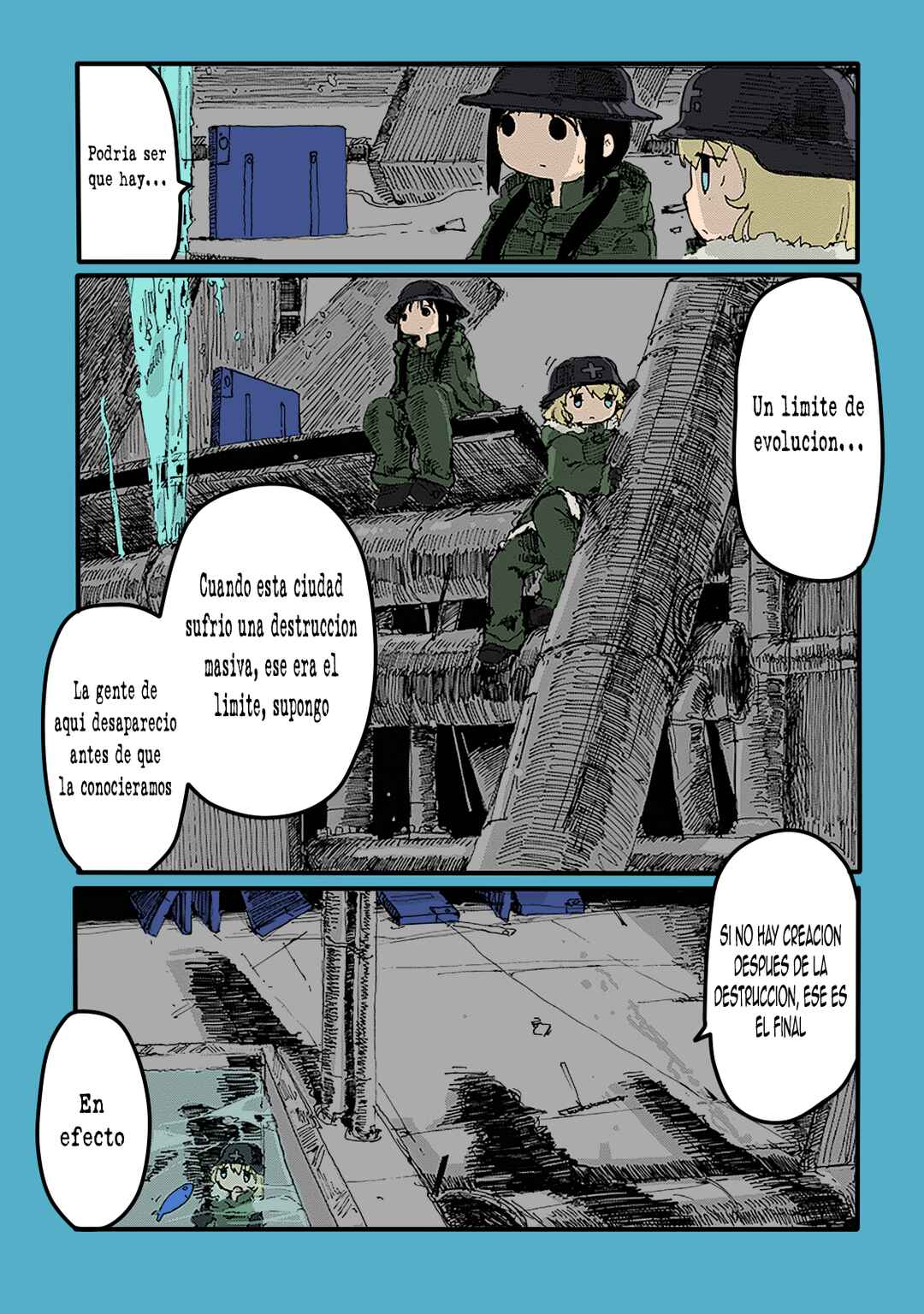 Shoujo Shuumatsu Ryokou (Fan Colored) Chapter 21 - Page 20