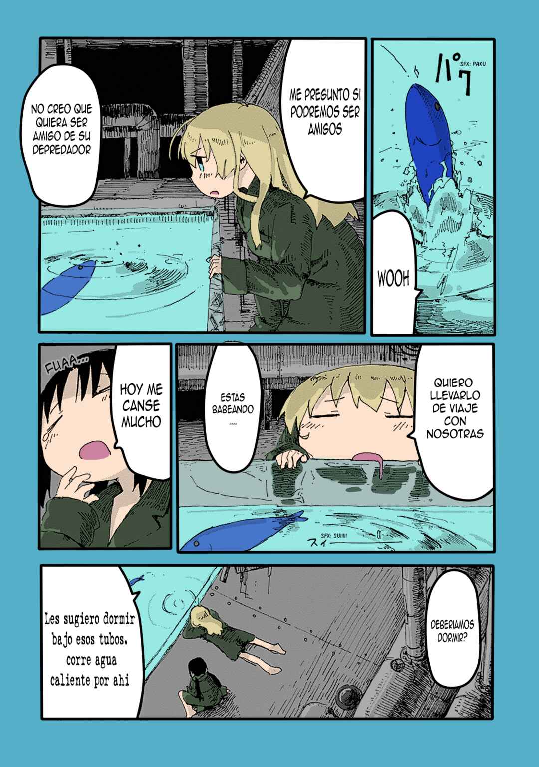 Shoujo Shuumatsu Ryokou (Fan Colored) Chapter 21 - Page 4