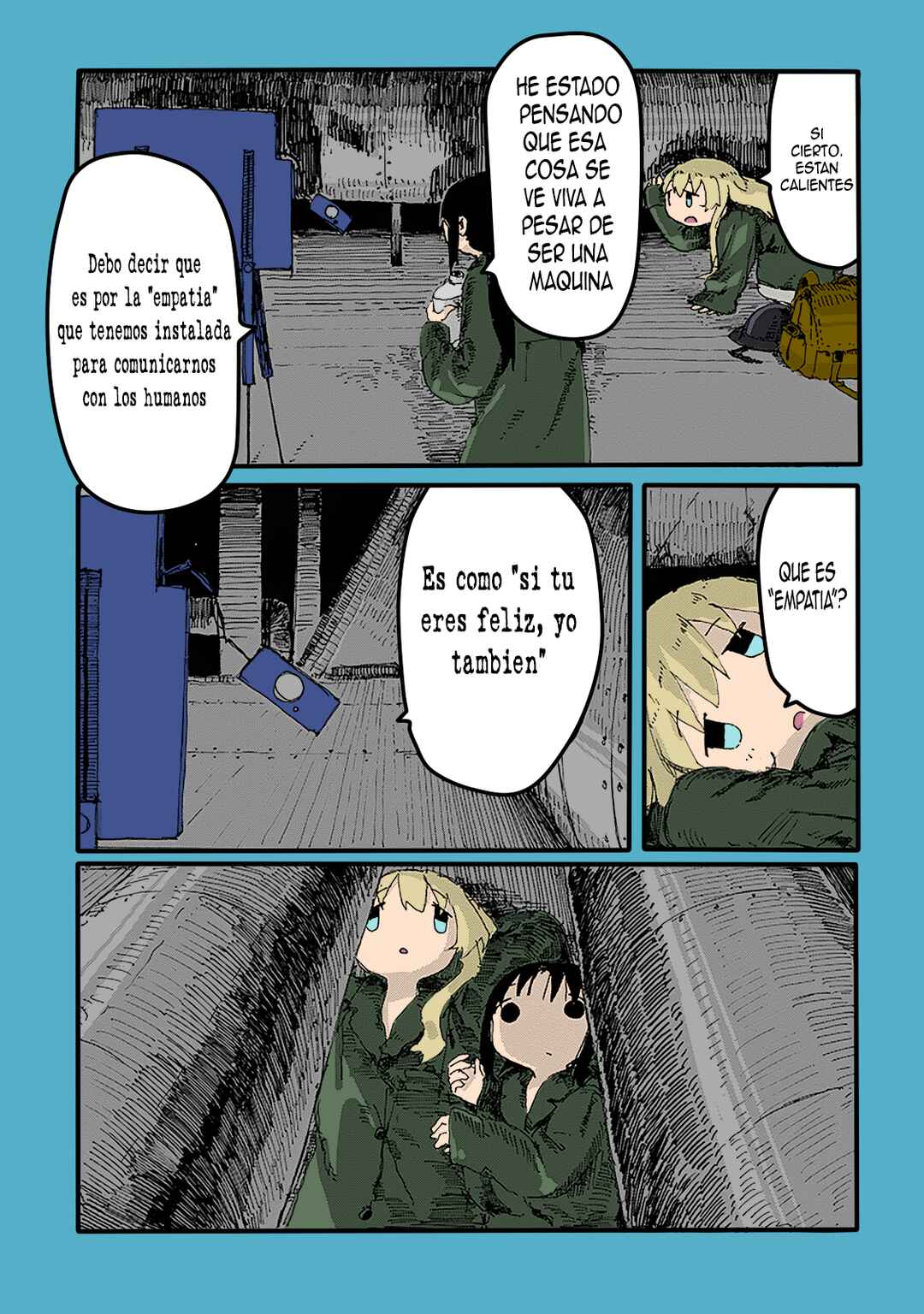 Shoujo Shuumatsu Ryokou (Fan Colored) Chapter 21 - Page 5