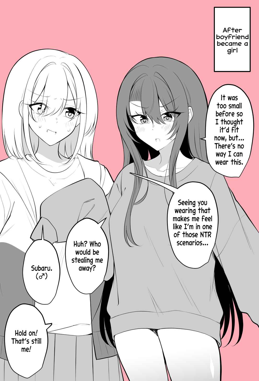 Aru Hi Kareshi ga Onnanoko ni Natteshimata Couple no Nichijou Chapter 64 - Page 2