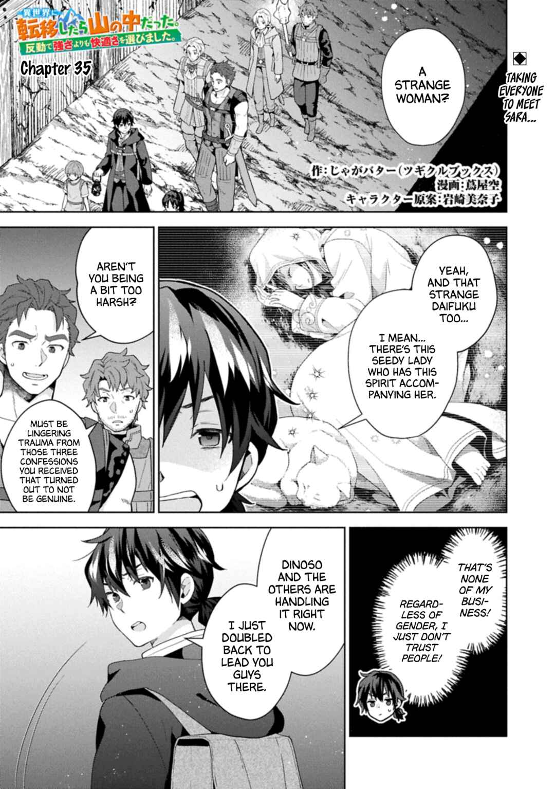 Isekai ni Ten'i Shitara Yama no Naka datta. Handou de Tsuyosa yori mo Kaitekisa wo Erabimashita Chapter 35 - Page 1