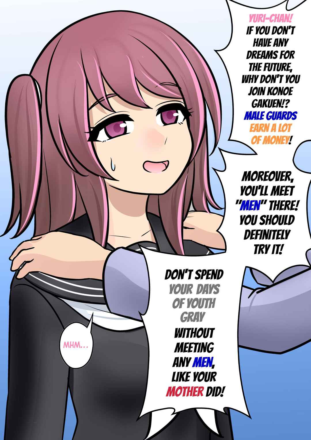 Danjo-hi 1:39 no Heikou Sekai wa Omoi no Hoka Futsuu (Fan Colored) Chapter 105 - Page 2