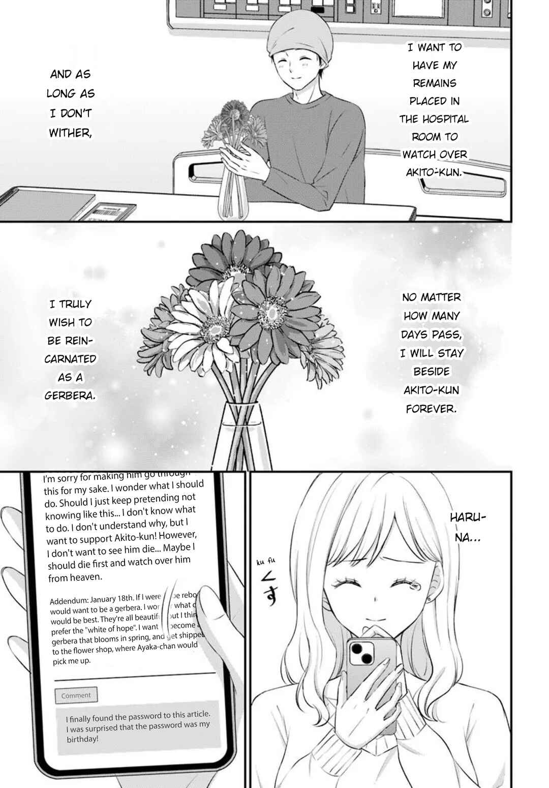 Yomei Ichinen to Senkokusareta Boku ga, Yomei Hantoshi no Kimi to Deatta Hanashi Chapter 15 - Page 36