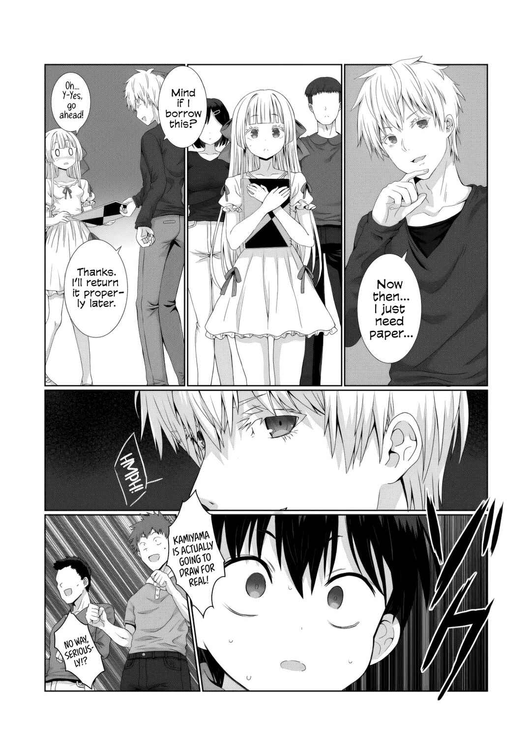 Kaita Mono o Jittaika Suru Nouryoku de Motenai Ore ga Harem Seikatsu Chapter 4 - Page 4