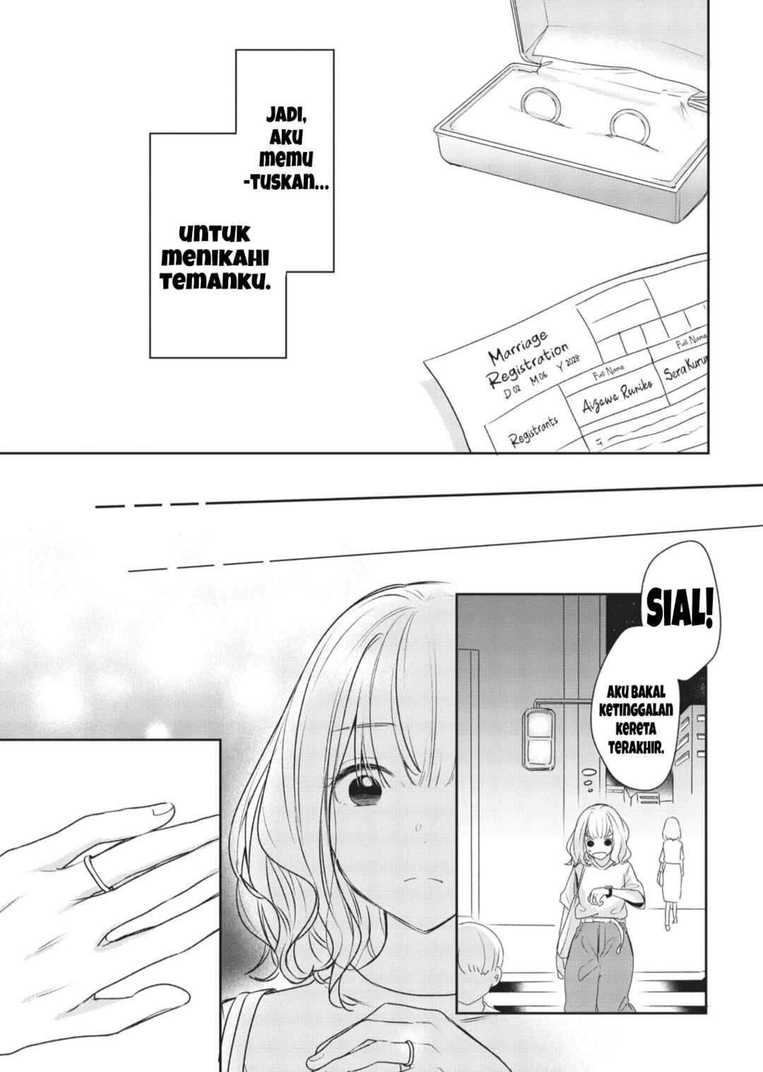 Onna Tomodachi to Kekkon Shitemita. Chapter 1 - Page 15