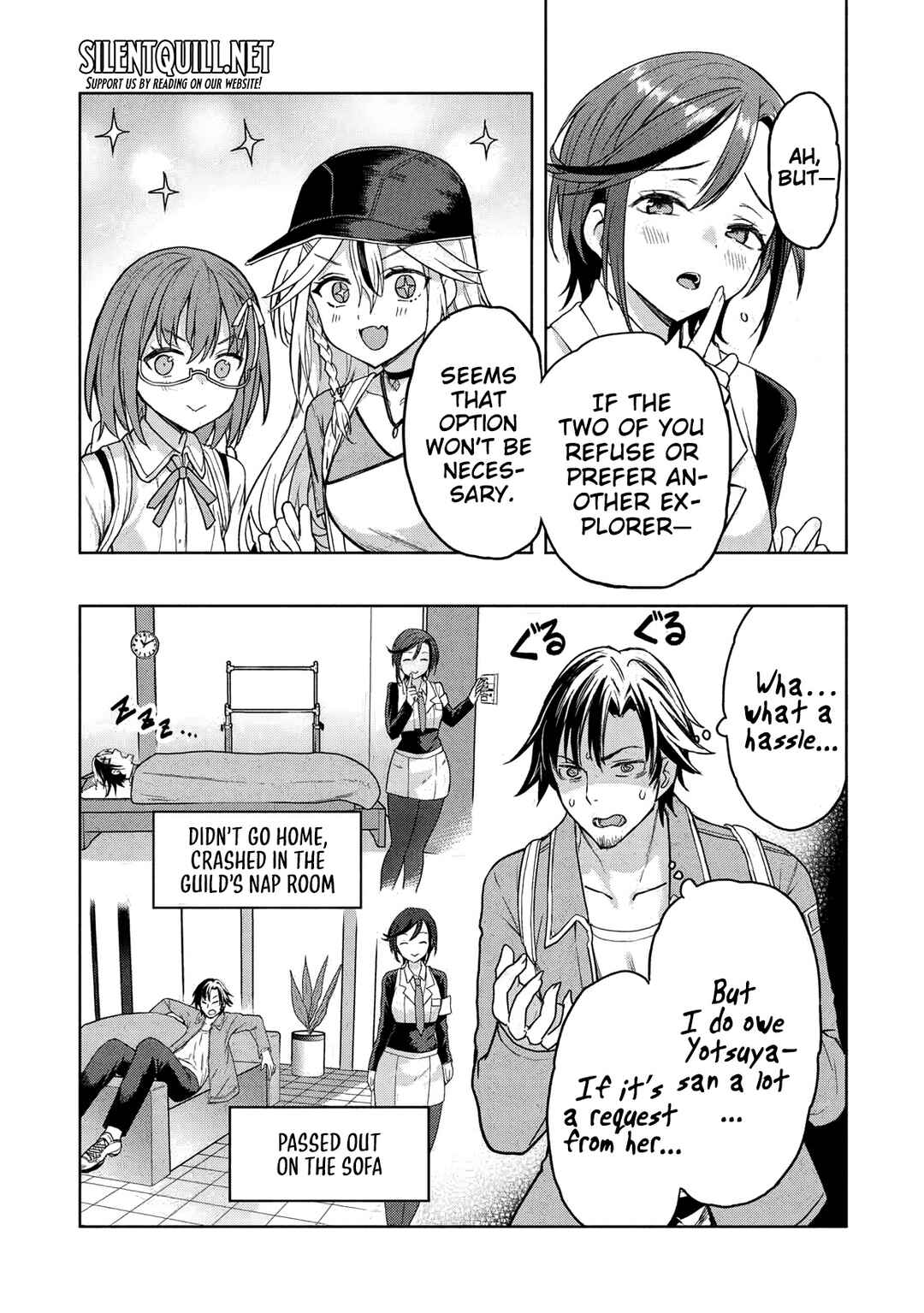 Gal to Dungeon to Shuukai Okure no Tansaku Eiyuutan ~Moto Legend Ima wa Wakeari tei Rank Tansakushana Ore ga, S-Kyuu Gal ni Natsukare Makutte Ikusei wo Makase Sareta~ Chapter 4 - Page 9