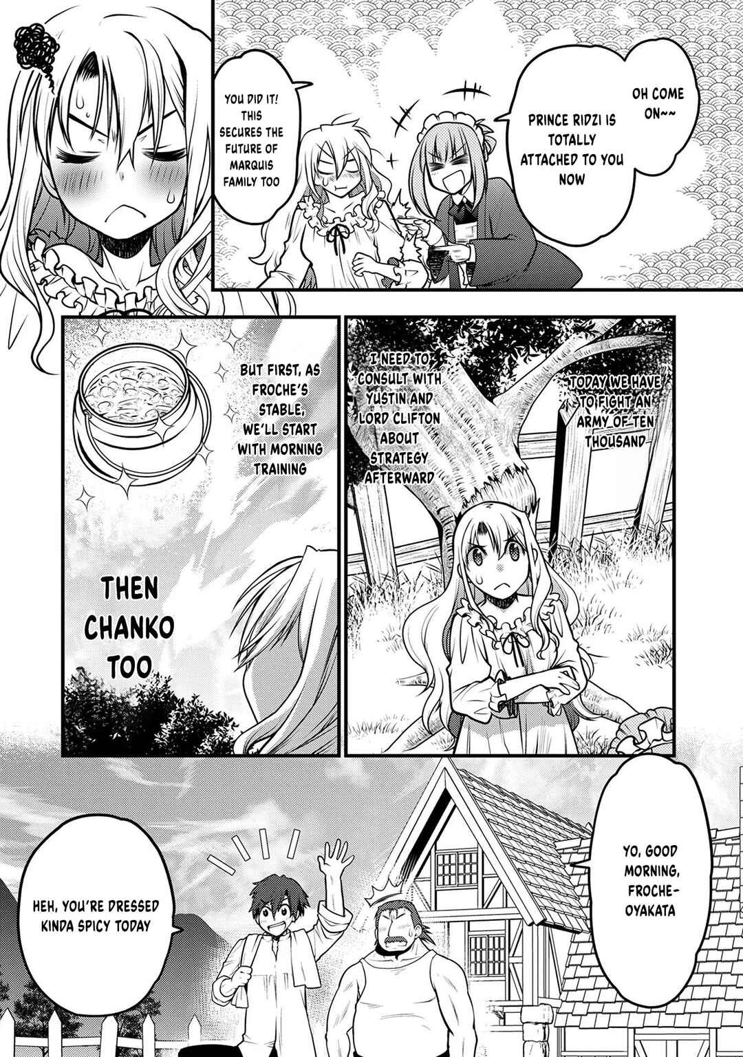 Oozumou Reijou ~Seijo ni Hirateuchi wo Kuratta Shunkan Sumou Budatta Zense wo Omoidashita Akuyaku Reijou no Watashi wa sute Neko Ouji ni Chanko wo Furumaitai Haadosukoidosukoi~ Chapter 6 - Page 7