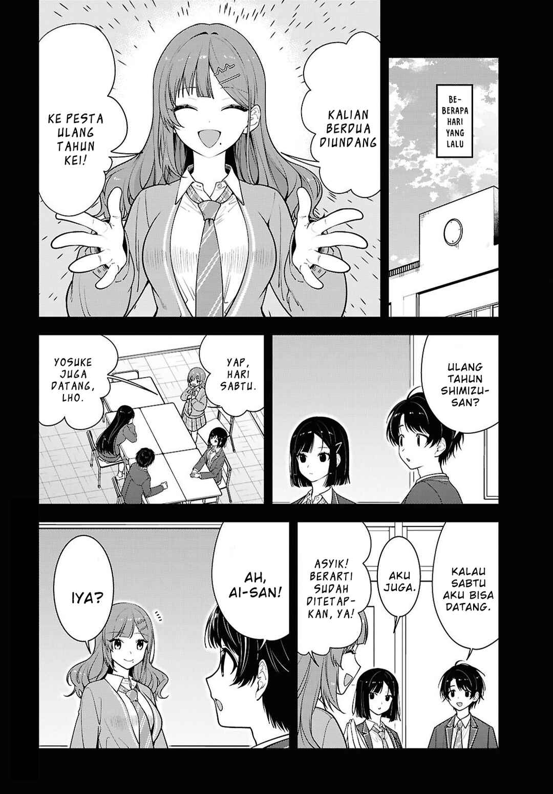 Tonari no Seki no Yankee Shimizu-san ga Kami wo Kuroku Sometekita Chapter 18 - Page 2