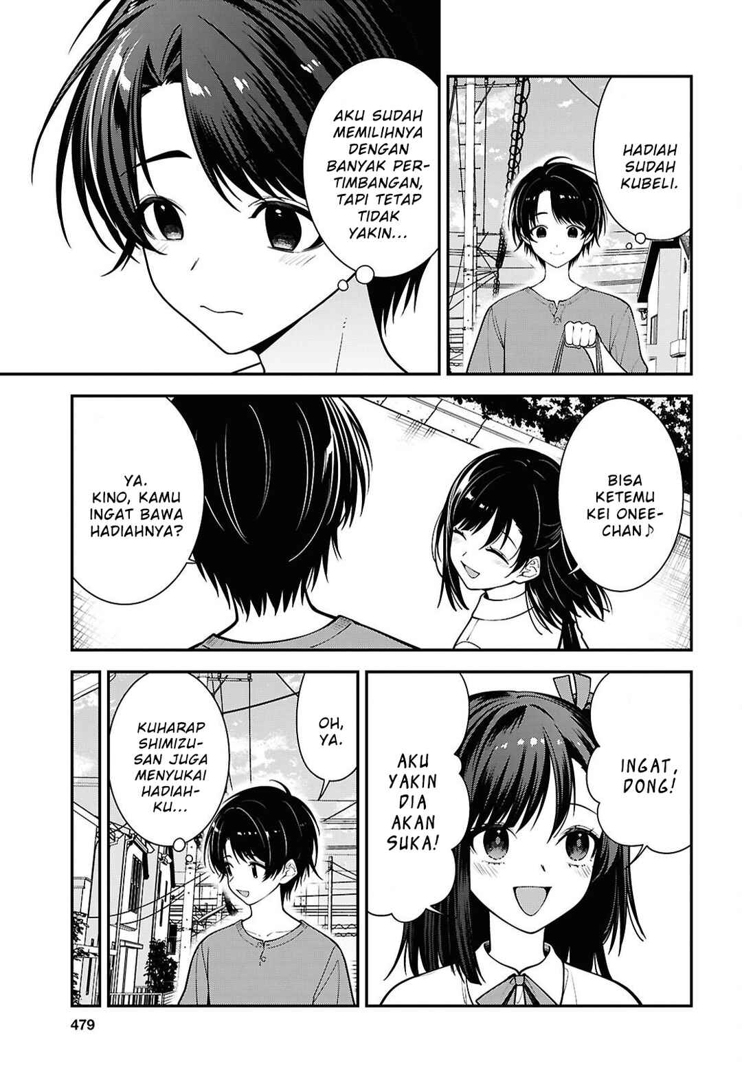 Tonari no Seki no Yankee Shimizu-san ga Kami wo Kuroku Sometekita Chapter 18 - Page 5