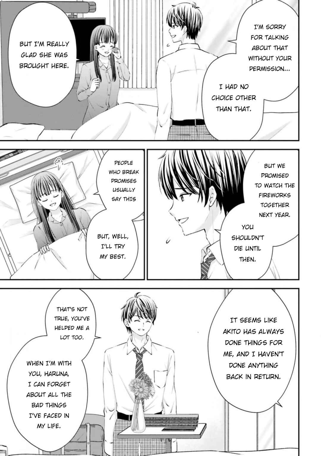 Yomei Ichinen to Senkokusareta Boku ga, Yomei Hantoshi no Kimi to Deatta Hanashi Chapter 7 - Page 40