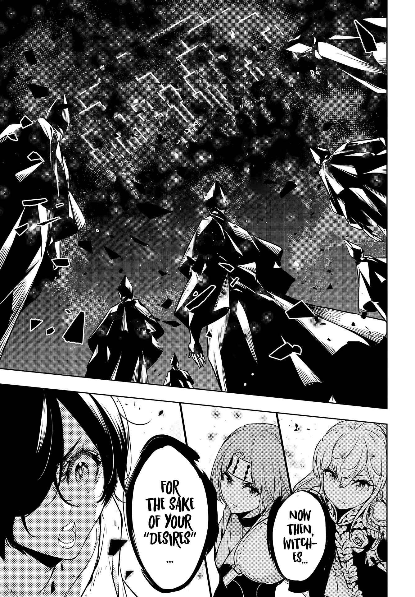Majo Taisen - 32-nin no Isai no Majo wa Koroshiau Chapter 1 - Page 56