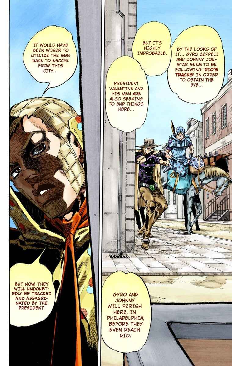 JoJo no Kimyou na Bouken: Part 7 - Steel Ball Run Color-ban Chapter 67 - Page 18