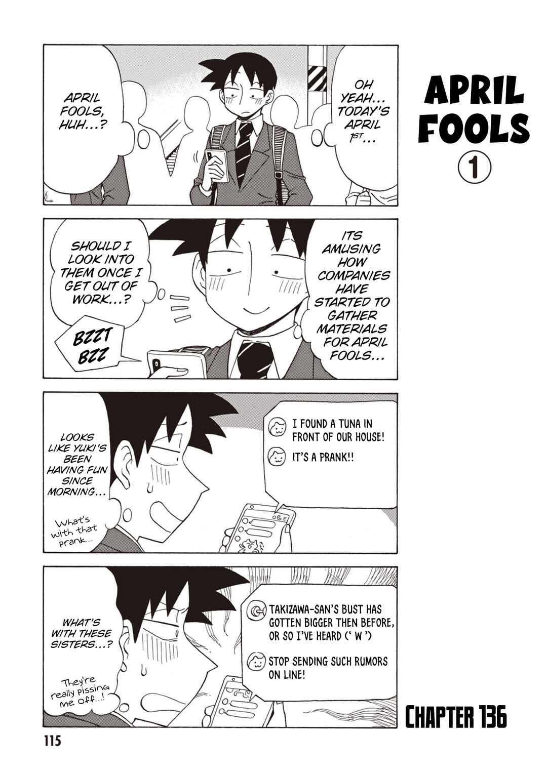 Bijin Onna Joushi Takizawa-san Chapter 136 - Page 1