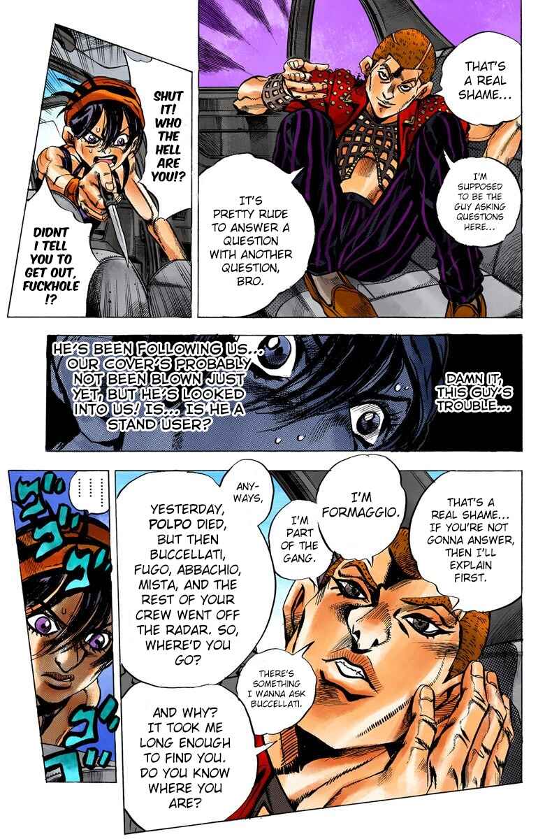 JoJo no Kimyou na Bouken: Part 5 - Ougon no Kaze Color-ban Chapter 31 - Page 12