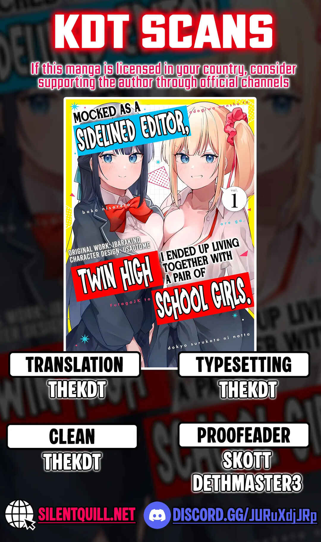 Madogiwa Henshuu to Baka ni Sareta Ore ga, Futago JK to Doukyo suru Koto ni Natta Chapter 6 - Page 1