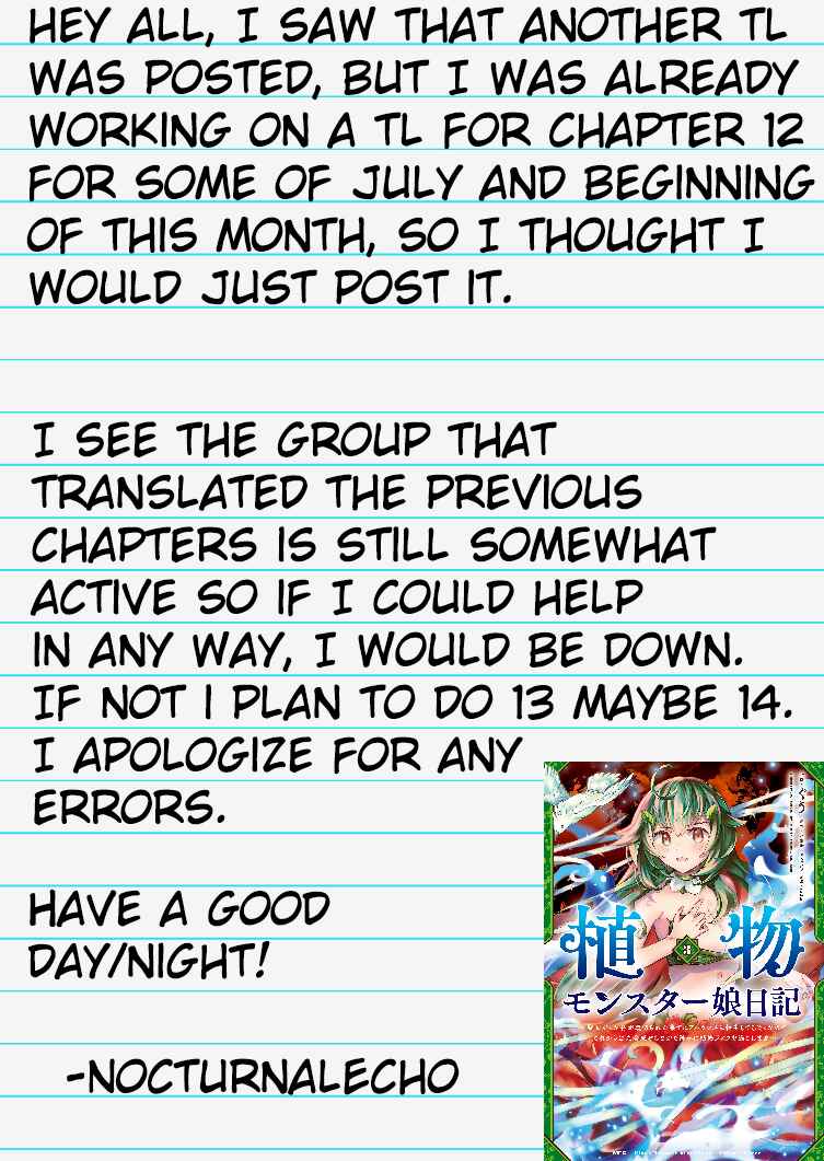 Shokubutsu Monster Musume Nikki: Seijo datta Watashi ga Uragirareta Hate ni Alraune ni Tensei Shite Shimatta node, kore kara wa Kougousei o Shinagara Shizuka ni Shokubutsu Life o Sugoshimasu Chapter 12 - Page 29
