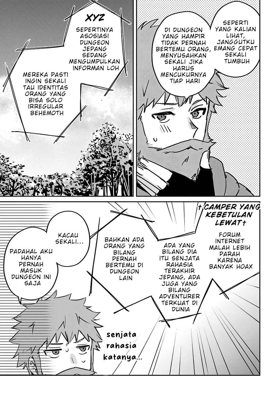 Juusho Futei Camper wa Dungeon de Nonbiri to Kurashitai ~Kiken na Shinsou Monster mo Ore ni Totte wa Shokuzai desu~ Chapter 3 - Page 39