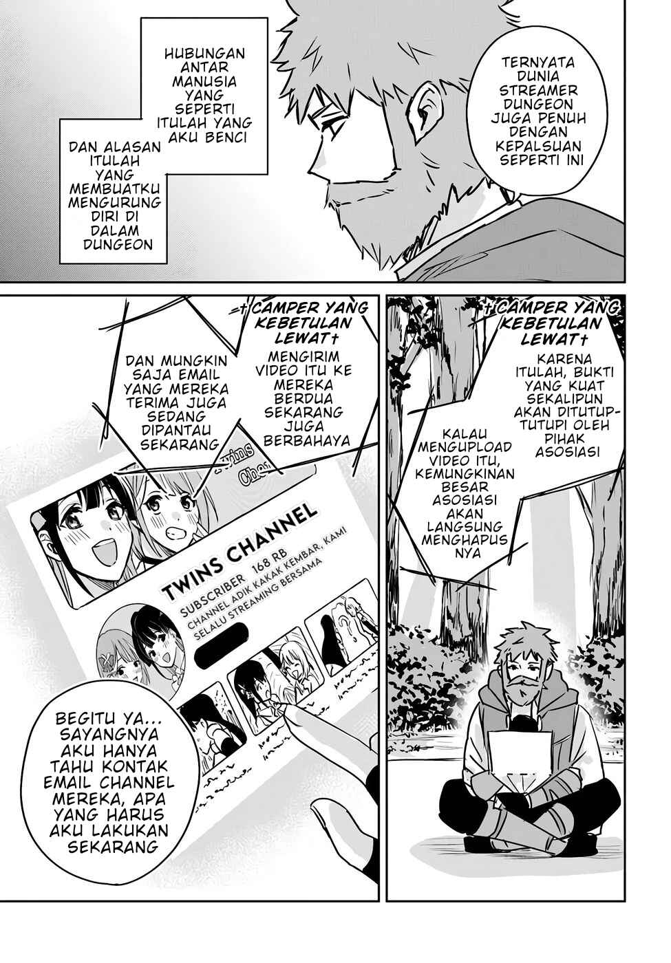 Juusho Futei Camper wa Dungeon de Nonbiri to Kurashitai ~Kiken na Shinsou Monster mo Ore ni Totte wa Shokuzai desu~ Chapter 3 - Page 9