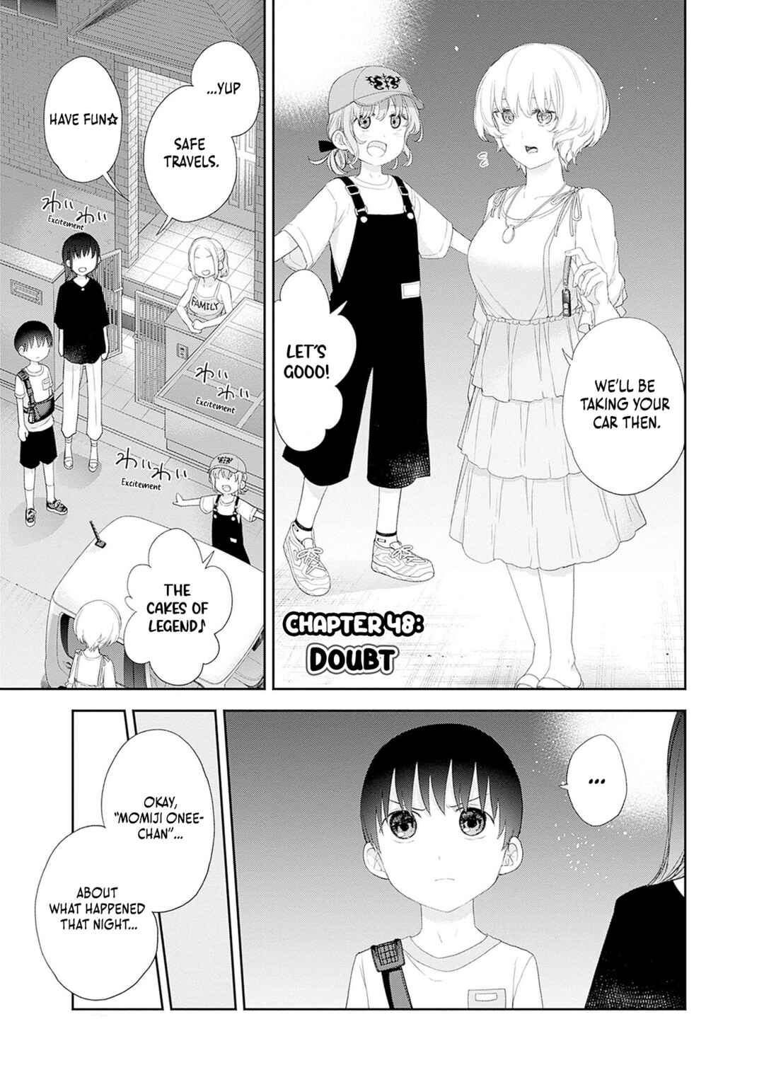 Shikisaki Shimai wa Abakaretai Chapter 48 - Page 1