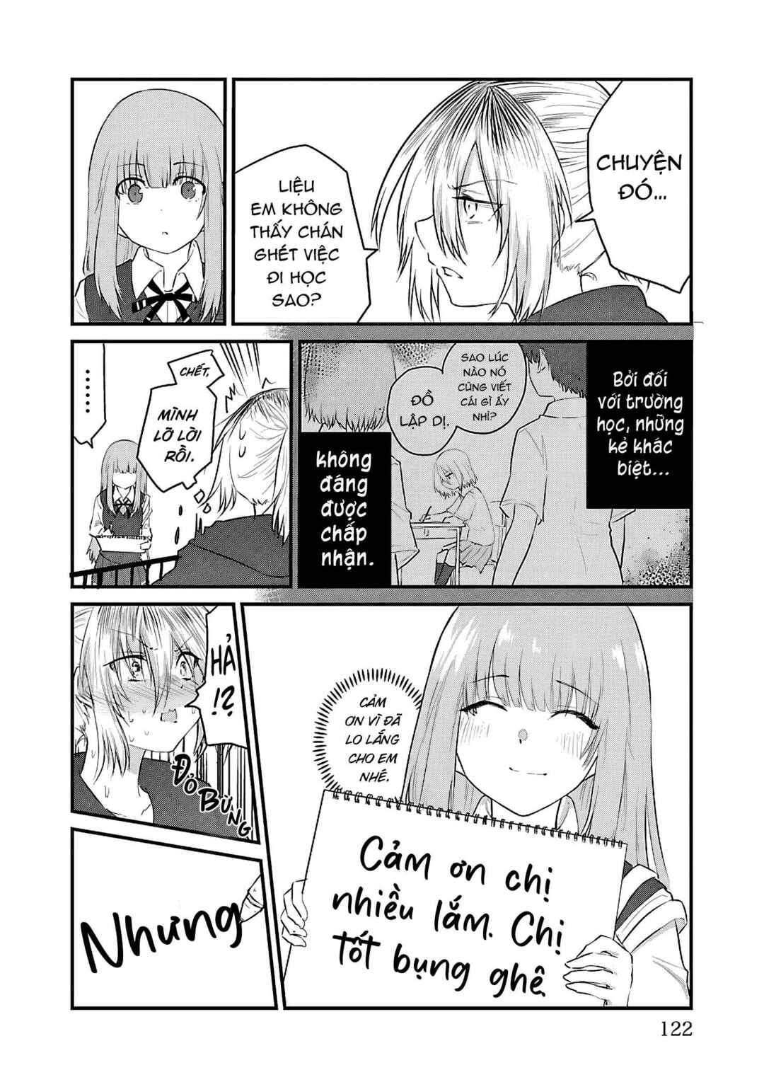 Koe ga dasenai Shoujo wa "Kanojo ga Yasashisugiru" to Omotte iru Chapter 68.1 - Page 7