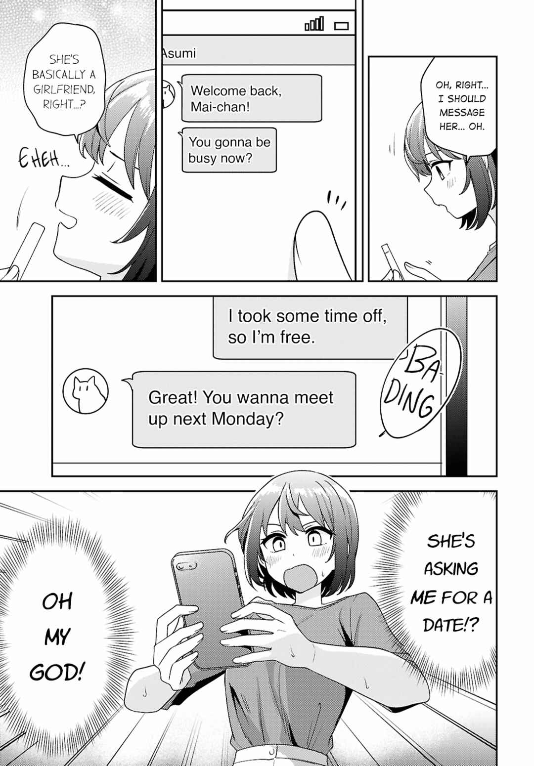 Asumi-chan wa Les Fuuzoku ni Kyoumi ga Arimasu! Chapter 28 - Page 35