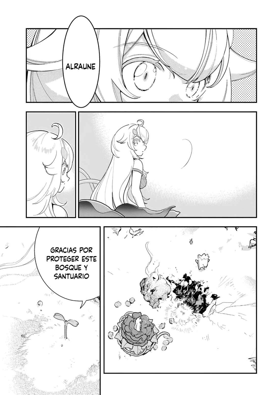 Shokubutsu Monster Musume Nikki: Seijo datta Watashi ga Uragirareta Hate ni Alraune ni Tensei Shite Shimatta node, kore kara wa Kougousei o Shinagara Shizuka ni Shokubutsu Life o Sugoshimasu Chapter 26 - Page 32
