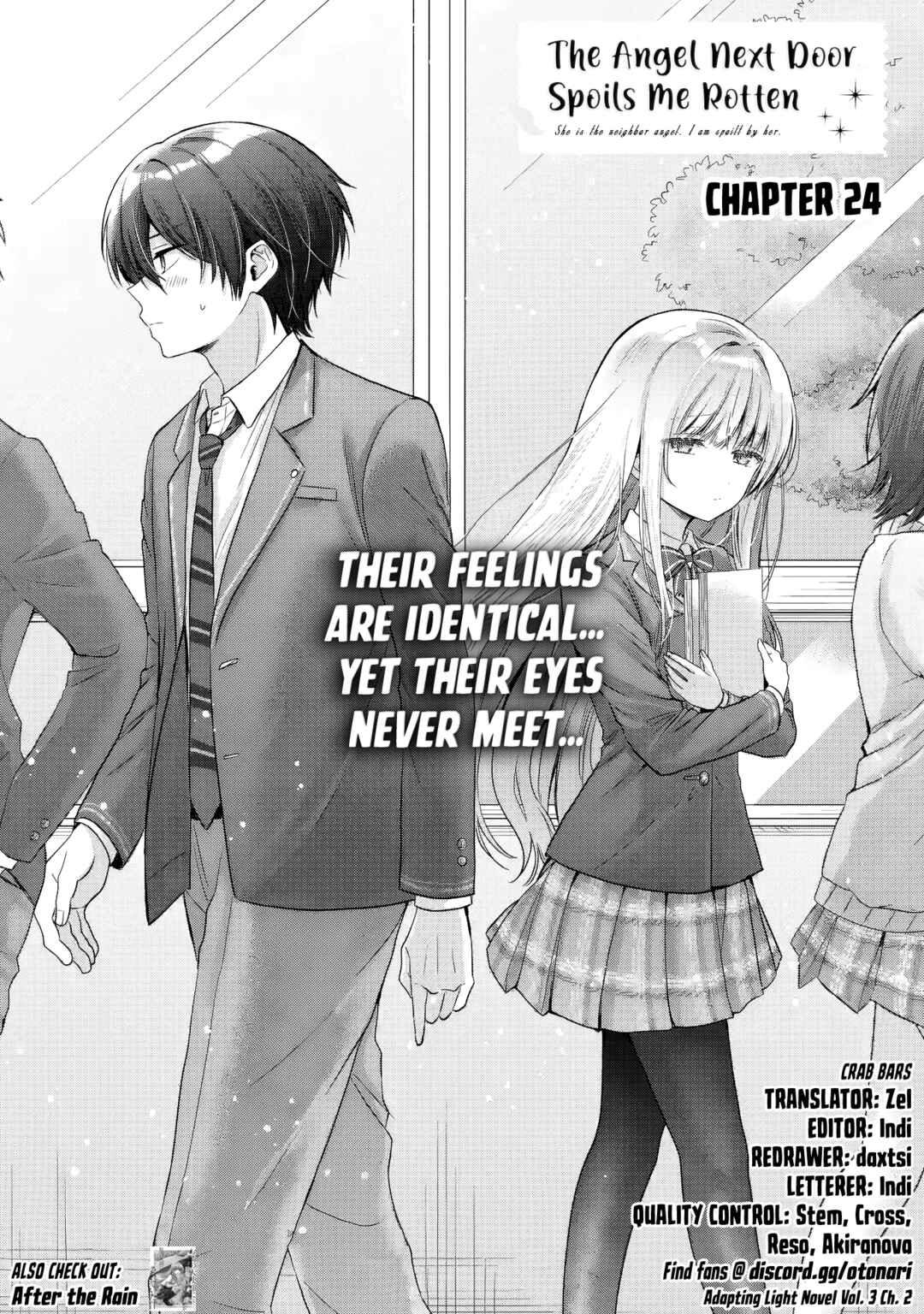 Otonari no Tenshi-sama ni Itsunomanika Dame Ningen ni Sareteita Ken Chapter 24.1 - Page 1