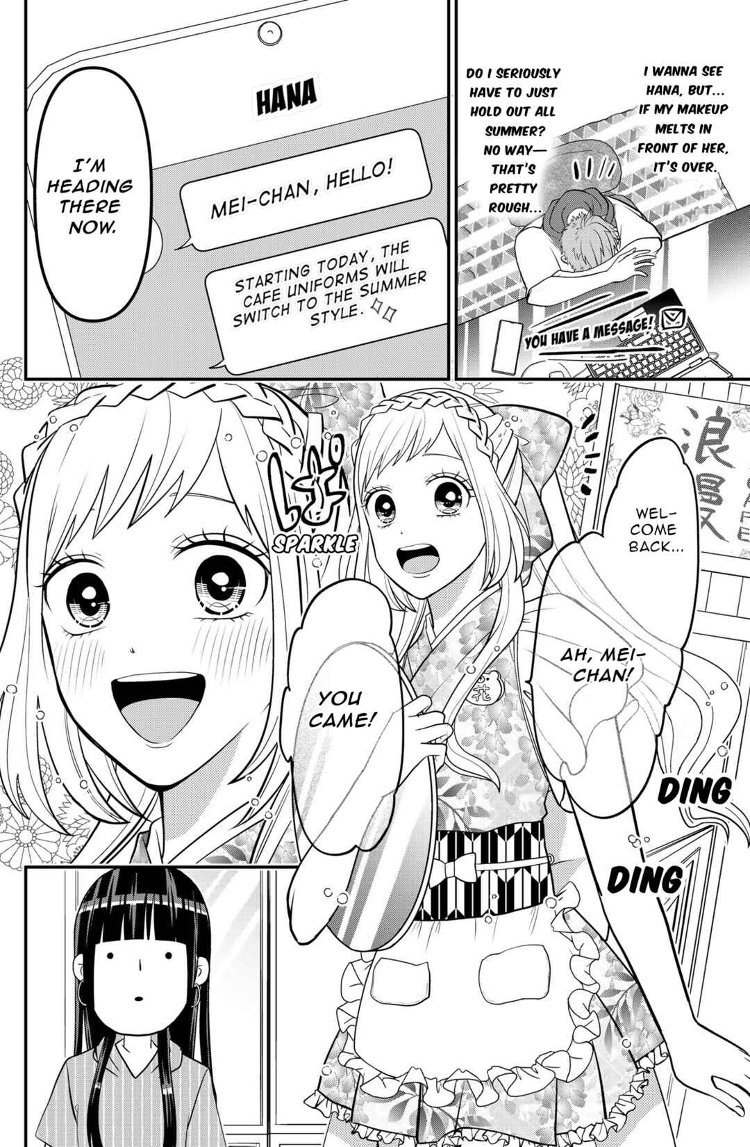 Crossplay Love: Otaku x Punk Chapter Twitter extra, "Makeup and summer" - Page 3
