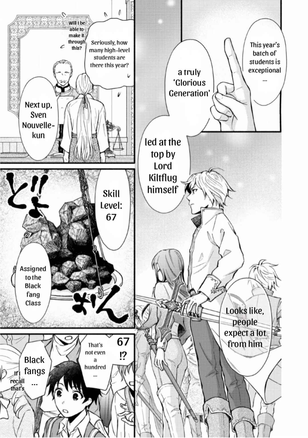 Gakuen Kishi no Level Up! Level 1000 Koe no Tenseisha, Ochikobore Class ni Nyuugaku. Soshite, Chapter 1 - Page 17