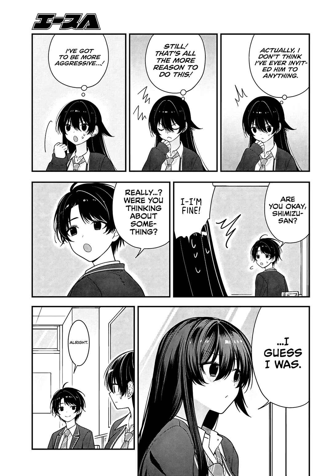 Tonari no Seki no Yankee Shimizu-san ga Kami wo Kuroku Sometekita Chapter 17 - Page 10