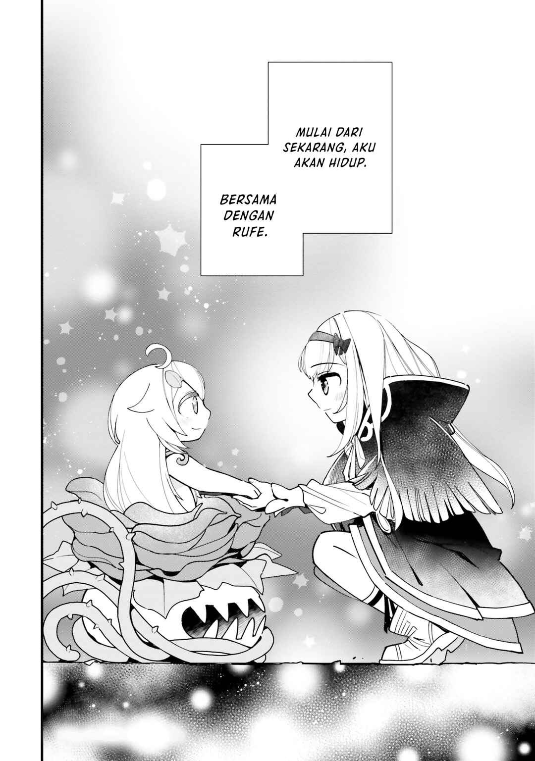 Shokubutsu Monster Musume Nikki: Seijo datta Watashi ga Uragirareta Hate ni Alraune ni Tensei Shite Shimatta node, kore kara wa Kougousei o Shinagara Shizuka ni Shokubutsu Life o Sugoshimasu Chapter 15 - Page 33