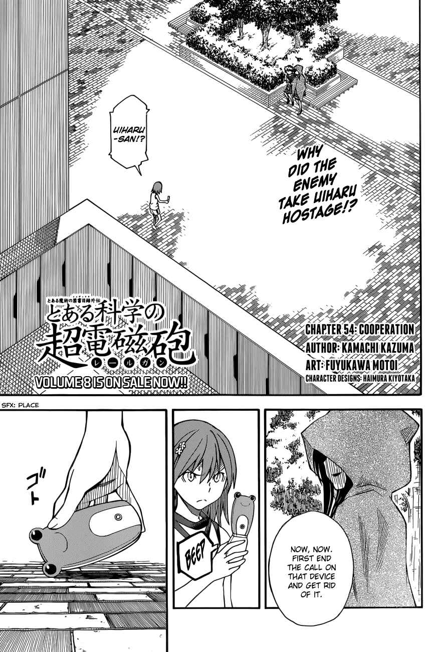 Toaru Majutsu no Index Gaiden: Toaru Kagaku no Railgun Chapter 54 - Page 1