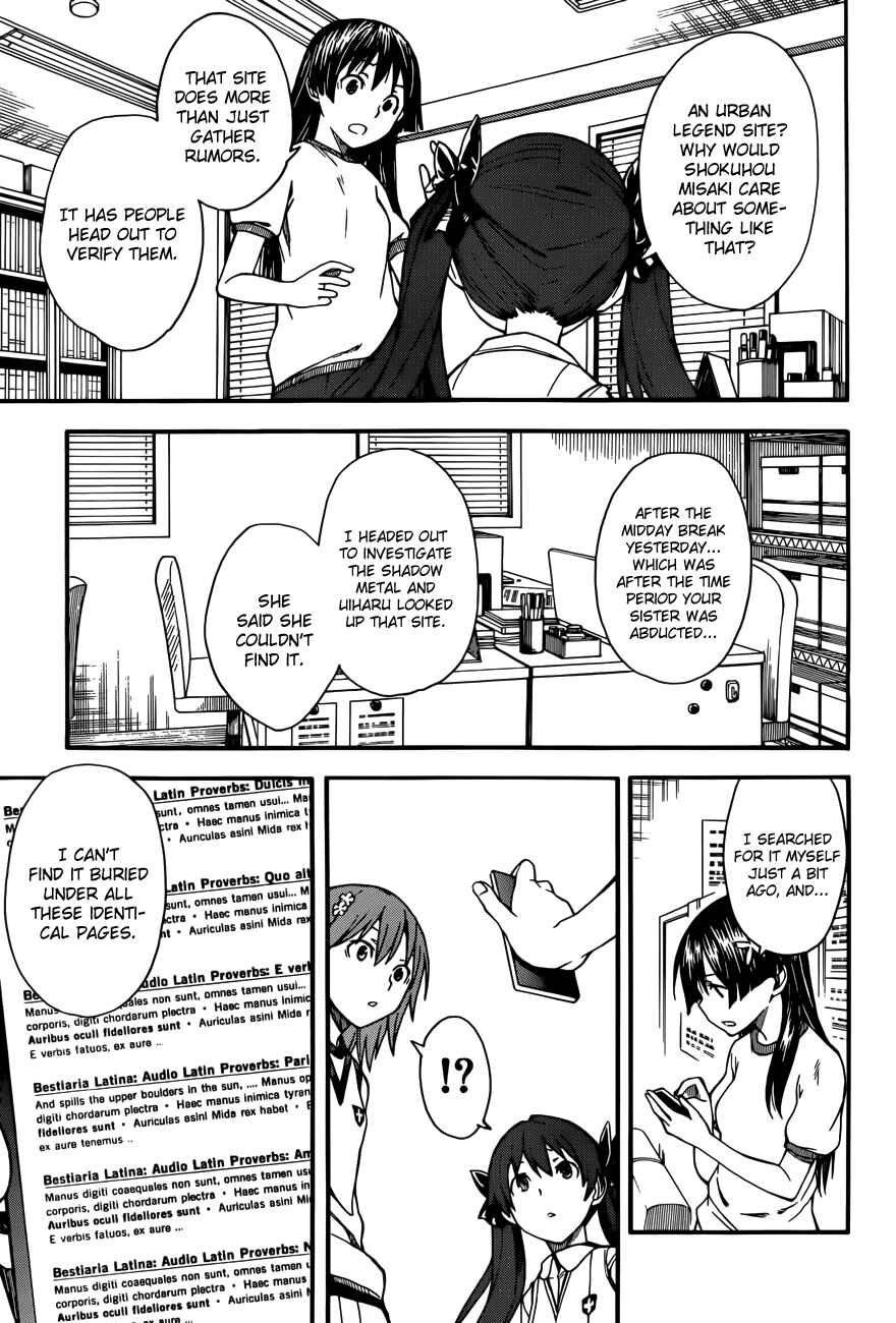 Toaru Majutsu no Index Gaiden: Toaru Kagaku no Railgun Chapter 54 - Page 26